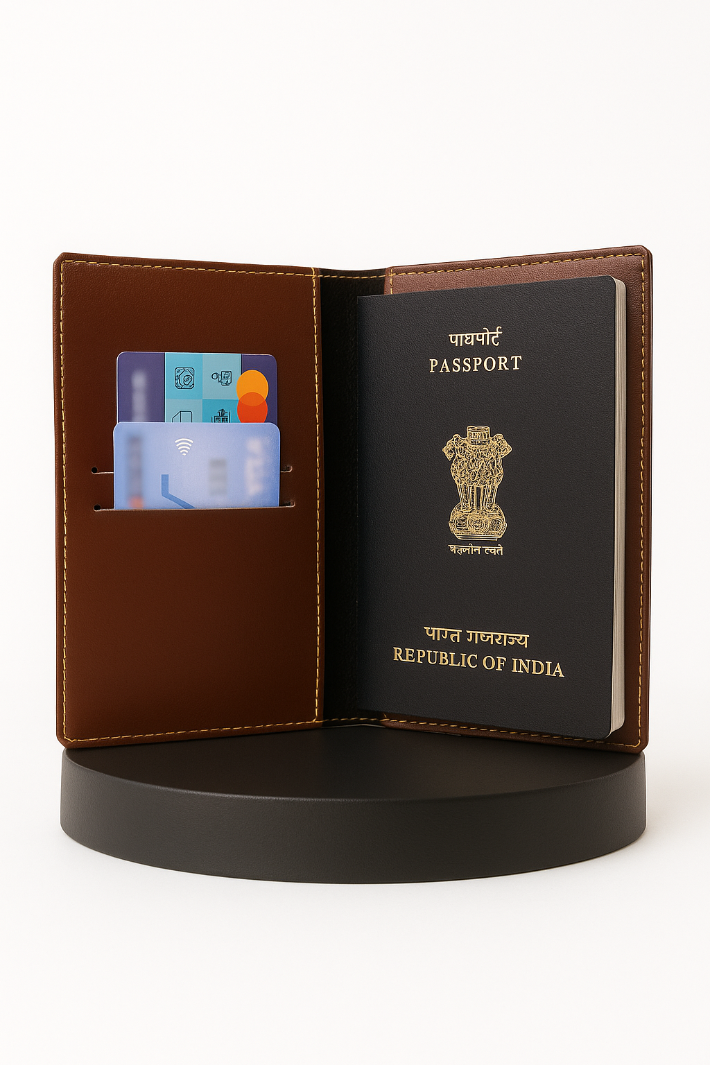 Personalized Passport Cover with Name & Charm
